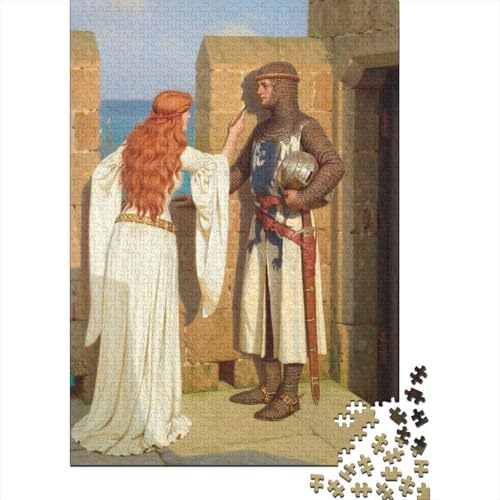 Edmund Blair Leighton Museums Puzzle Spielzeug, Ölmalerei Puzzles, Familienspiele Teenager Erwachsene, Geschenk-Idee, Lustige Puzzle, Kunst Puzzlespiel 1000 Teile von XCOFG