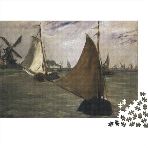 Édouard Manet Puzzles, Ölmalerei Puzzle 1000 Pieces, Weltberühmte Gemälde Jigsaw Puzzle for Adults, Kunst Impossible Puzzlespiel, Board Puzzler von XCOFG
