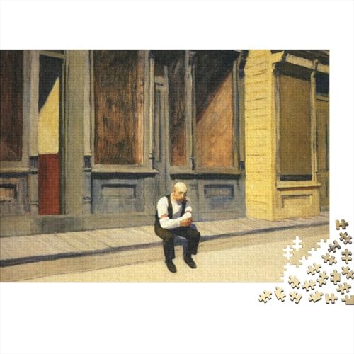 Edward Hopper Holz Puzzle 1000 Teile Für Erwachsene, Kunst Impossible Puzzles, Farbenfrohes Legespiel, Geschicklichkeitsspiel Für Die Ganze Familie, Museums Puzzle Edward Hopper Holz Puzzle 1000 Teile Für Erwachsene, Kunst Impossible Puzzles, Farbenfrohes Legespiel, Geschicklichkeitsspiel Für Die Ganze Familie, Museums Puzzle von XCOFG