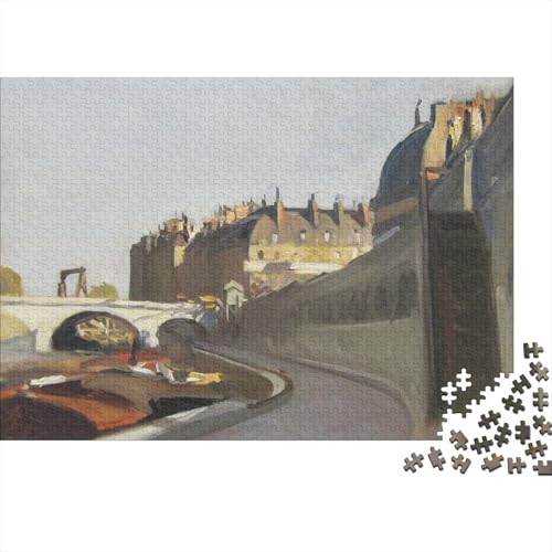 Edward Hopper Holz Puzzle 1000 Teile Für Erwachsene, Weltberühmte Gemälde Impossible Puzzles, Farbenfrohes Legespiel, Geschicklichkeitsspiel Für Die Ganze Familie, Kunst Puzzle Edward Hopper Holz Puzzle 1000 Teile Für Erwachsene, Weltberühmte Gemälde Impossible Puzzles, Farbenfrohes Legespiel, Geschicklichkeitsspiel Für Die Ganze Familie, Kunst Puzzle von XCOFG