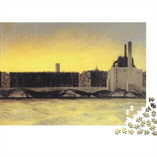 Edward Hopper Holz Puzzle 1000 Teile Puzzles Für Erwachsene Lernspiel Herausforderungsspielzeug,Übung Für Den Geist, 1000 Teilige Puzzlespiel 1000 Pcs von XCOFG
