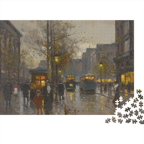Edward Leon Cortés Puzzles 1000 Teile Für Erwachsene, Weltberühmte Gemälde Impossible Puzzle, Farbenfrohes Legespiel Ölmalerei Puzzlespiel, Geschicklichkeitsspiel Für Die Ganze Familie von XCOFG