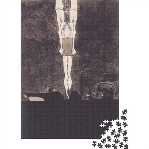Egon Schiele Puzzles 1000 Teile Für Erwachsene, Ölmalerei Impossible Puzzle, Farbenfrohes Legespiel Museums Puzzlespiel, Geschicklichkeitsspiel Für Die Ganze Familie von XCOFG