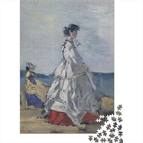 Eugène Boudin Puzzle, Kunst Holzpuzzle, Museums Puzzles 1000 Teile, Weltberühmte Gemälde Puzzlespiel, Gehirntraining Spielzeug Für Kinder, Impossible Puzzles von XCOFG