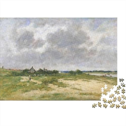 Eugène Boudin Puzzle, Kunst Holzpuzzle, Ölmalerei Puzzles 1000 Teile, Museums Puzzlespiel, Gehirntraining Spielzeug Für Kinder, Impossible Puzzles von XCOFG