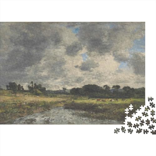 Eugène Boudin Puzzle 1000 Teile Erwachsene Lustige, Weltberühmte Gemälde Puzzles Klassische, Museums Puzzlespiel, Kunst Puzzle Schwer, Pädagogisches Spielzeug von XCOFG