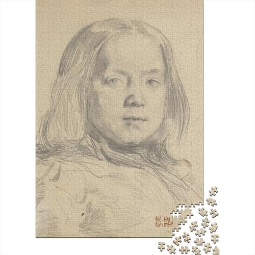 Eugène Delacroix Puzzle Spiel 1000 Teile Museums Puzzlespiel Für Erwachsene, Skizze Impossible Puzzles, Weltberühmte Gemälde Holzpuzzle, Puzzler 1000 Pcs von XCOFG