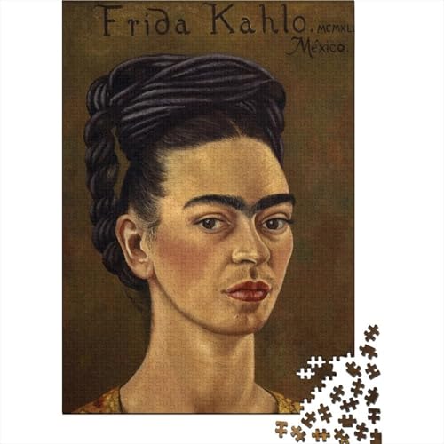 Frida Holz-Puzzles Kunst Puzzle Für Erwachsene, Tolles Geschenk Lernspiel Spielzeug Geschenk Für Weltberühmte Gemälde Holzpuzzle 1000 Pcs von XCOFG