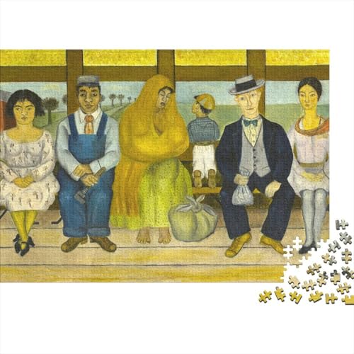 Frida Museums Puzzle 1000 Teile Erwachsene, Lustige Kunst Puzzles Geschenk-Idee Für Geburtstag, Weihnachten, Halloween Und Valentinstag von XCOFG