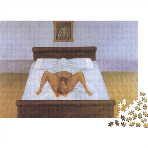 Frida Puzzles 1000 Teile Für Erwachsene, Weltberühmte Gemälde Impossible Puzzle, Farbenfrohes Legespiel Ölmalerei Puzzlespiel, Geschicklichkeitsspiel Für Die Ganze Familie von XCOFG