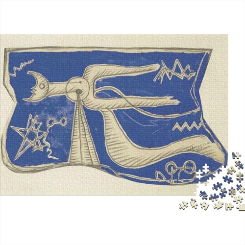 Georges Braque Puzzle, Ölmalerei Holzpuzzle, Kunst Puzzles 1000 Teile, Museums Puzzlespiel, Gehirntraining Spielzeug Für Kinder, Impossible Puzzles von XCOFG