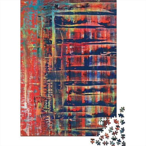 Gerhard Richter Puzzle Spiel 1000 Teile Kunst Puzzlespiel Für Erwachsene, Museums Impossible Puzzles, Ölmalerei Holzpuzzle, Puzzler 1000 Pcs von XCOFG