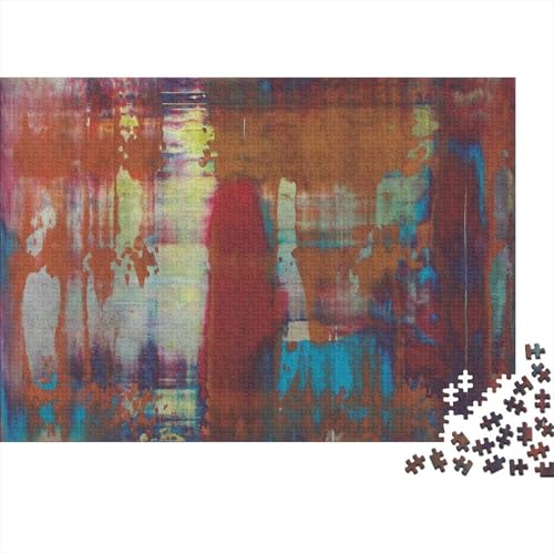 Gerhard Richter Weltberühmte Gemälde Holz Puzzle Impossible Puzzle 1000 Teile Puzzles Für Erwachsene Klassische Puzzlespiel Schwer Pädagogisches Spielzeug Ölmalerei Puzzel von XCOFG