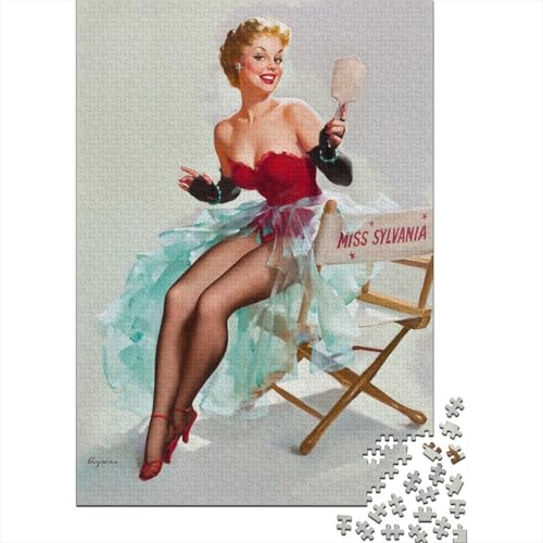Gil Elvgren Holz Pin-up Puzzle, 1000-Teilige Illustration Puzzles, Geschicklichkeitsspiel, Für Erwachsene Museums Puzzlespiel Piele Spielzeug Geschenk Gil Elvgren Holz Pin-up Puzzle, 1000-Teilige Illustration Puzzles, Geschicklichkeitsspiel, Für Erwachsene Museums Puzzlespiel Piele Spielzeug Geschenk von XCOFG
