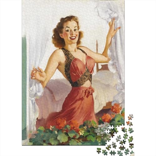 Gil Elvgren Illustration Puzzle 1000 Teile Erwachsene, Lustige Kunst Puzzles Geschenk-Idee Für Geburtstag, Weihnachten, Halloween Und Valentinstag Gil Elvgren Illustration Puzzle 1000 Teile Erwachsene, Lustige Kunst Puzzles Geschenk-Idee Für Geburtstag, Weihnachten, Halloween Und Valentinstag von XCOFG