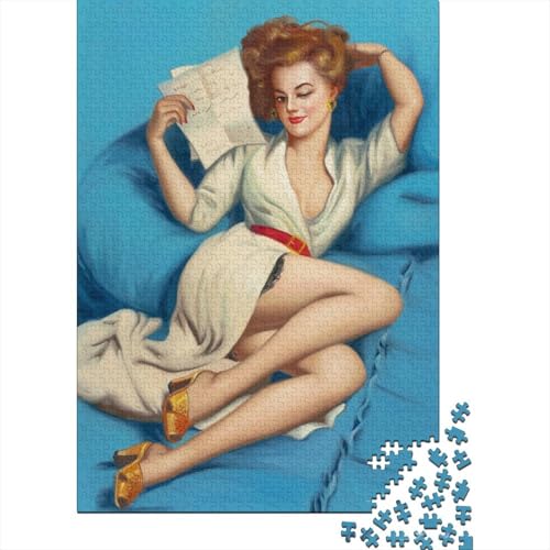 Gil Elvgren Kunst Puzzle 1000 Teile Erwachsene, Lustige Illustration Puzzles Geschenk-Idee Für Geburtstag, Weihnachten, Halloween Und Valentinstag Gil Elvgren Kunst Puzzle 1000 Teile Erwachsene, Lustige Illustration Puzzles Geschenk-Idee Für Geburtstag, Weihnachten, Halloween Und Valentinstag von XCOFG