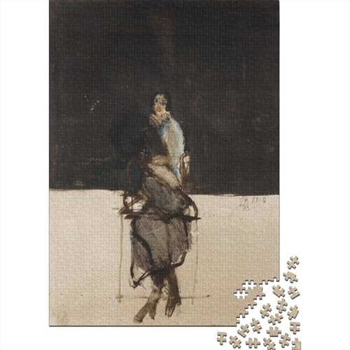 Giselbert Hoke Holz-Puzzles Ölmalerei Puzzle Für Erwachsene, Tolles Geschenk Lernspiel Spielzeug Geschenk Für Museums Holzpuzzle 1000 Pcs von XCOFG