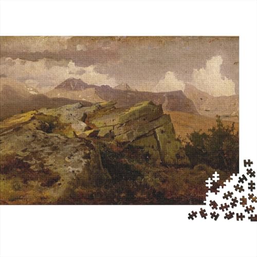 Hans Gude Puzzles 1000 Teile Für Erwachsene, Ölmalerei Impossible Puzzle, Farbenfrohes Legespiel Museums Puzzlespiel, Geschicklichkeitsspiel Für Die Ganze Familie von XCOFG