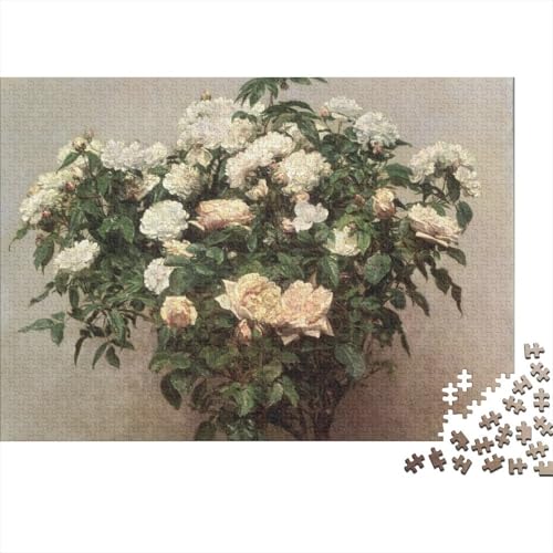 Henri Fantin-Latour Puzzles 1000 Teile Für Erwachsene, Kunst Impossible Puzzle, Farbenfrohes Legespiel Weltberühmte Gemälde Puzzlespiel, Geschicklichkeitsspiel Für Die Ganze Familie von XCOFG
