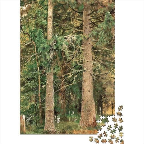 IWAN Schischkin Kunst Holz-Puzzle Für Erwachsene 1000 Teile, Hölzernes Museums Puzzle, Weltberühmte Gemälde Puzzles, Lernspiele, Tolles Geschenk, Wohnkultur 1000 Pcs von XCOFG