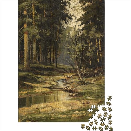 IWAN Schischkin Ölmalerei Puzzle 1000 Teile Erwachsene, Lustige Museums Puzzles Geschenk-Idee Für Geburtstag, Weihnachten, Halloween Und Valentinstag von XCOFG