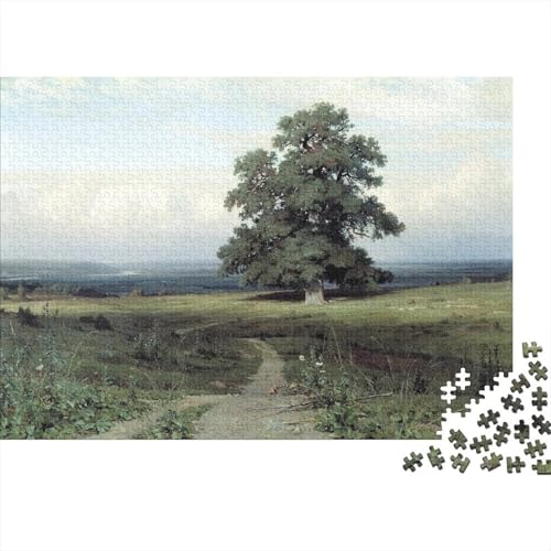 IWAN Schischkin Ölmalerei Puzzle 1000 Teile Erwachsene, Lustige Museums Puzzles Geschenk-Idee Für Geburtstag, Weihnachten, Halloween Und Valentinstag von XCOFG