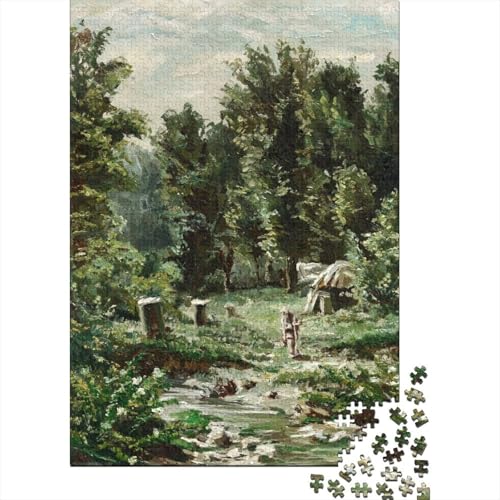 IWAN Schischkin Puzzle, Kunst Holzpuzzle, Ölmalerei Puzzles 1000 Teile, Museums Puzzlespiel, Gehirntraining Spielzeug Für Kinder, Impossible Puzzles von XCOFG