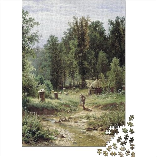 IWAN Schischkin Puzzle Spiel 1000 Teile Museums Puzzlespiel Für Erwachsene, Ölmalerei Impossible Puzzles, Kunst Holzpuzzle, Puzzler 1000 Pcs von XCOFG