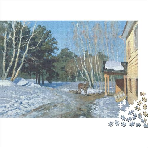 Isaac Levitan Holz Kunst Puzzle, 1000-Teilige Ölmalerei Puzzles, Geschicklichkeitsspiel, Für Erwachsene Museums Puzzlespiel Piele Spielzeug Geschenk Isaac Levitan Holz Kunst Puzzle, 1000-Teilige Ölmalerei Puzzles, Geschicklichkeitsspiel, Für Erwachsene Museums Puzzlespiel Piele Spielzeug Geschenk von XCOFG