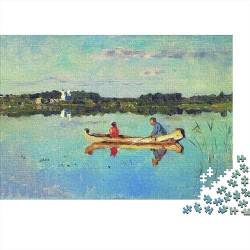 Isaac Levitan Holz Puzzle 1000 Teile, Ölmalerei Puzzles, Lernspiel Herausforderung Spielzeug Weltberühmte Gemälde Puzzle, Übung Für Den Geist, Museums Puzzlespiel 1000 Pcs von XCOFG