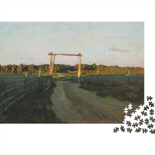 Isaac Levitan Holz Weltberühmte Gemälde Puzzle, 1000-Teilige Museums Puzzles, Geschicklichkeitsspiel, Für Erwachsene Ölmalerei Puzzlespiel Piele Spielzeug Geschenk von XCOFG