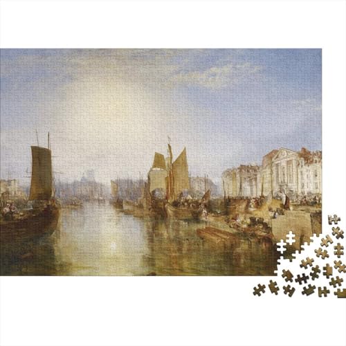 J.M.W. Turner Kunst Puzzle 1000 Teile Erwachsene, Lustige Ölmalerei Puzzles Geschenk-Idee Für Geburtstag, Weihnachten, Halloween Und Valentinstag von XCOFG