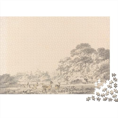 J.M.W. Turner Ölmalerei Puzzle 1000 Teile Erwachsene, Lustige Museums Puzzles Geschenk-Idee Für Geburtstag, Weihnachten, Halloween Und Valentinstag von XCOFG