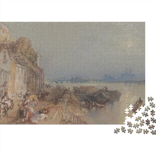 J.M.W. Turner Puzzle 1000 Teile Museums Puzzles Für Erwachsene Klassische Puzzles Kunst Puzzlespiel Schwer Pädagogisches Spielzeug 1000 Pcs von XCOFG