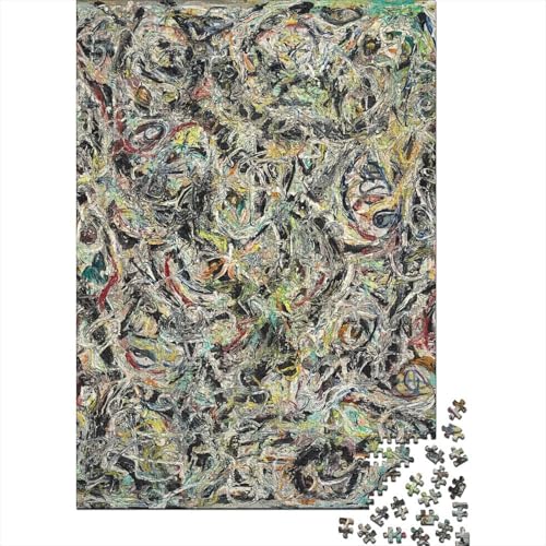 Jackson Pollock Holz Kunst Puzzle, 1000-Teilige Museums Puzzles, Geschicklichkeitsspiel, Für Erwachsene Ölmalerei Puzzlespiel Piele Spielzeug Geschenk Jackson Pollock Holz Kunst Puzzle, 1000-Teilige Museums Puzzles, Geschicklichkeitsspiel, Für Erwachsene Ölmalerei Puzzlespiel Piele Spielzeug Geschenk von XCOFG