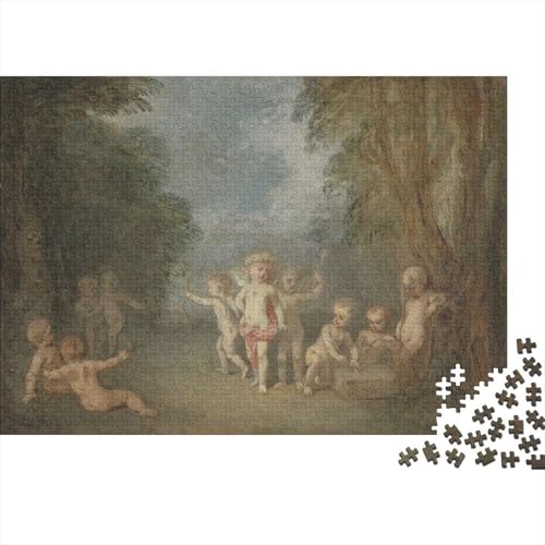 Jean-Antoine Watteau Holz Puzzle Museums, 1000 Teile Kunst Puzzles, Puzzlespiel Weltberühmte Gemälde, Lernspiel Herausforderung Spielzeug Tolles Geschenk, Übung Für Den Geist Jean-Antoine Watteau Holz Puzzle Museums, 1000 Teile Kunst Puzzles, Puzzlespiel Weltberühmte Gemälde, Lernspiel Herausforderung Spielzeug Tolles Geschenk, Übung Für Den Geist von XCOFG