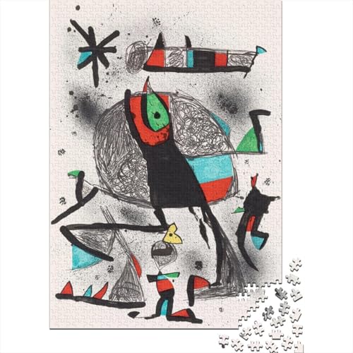 Joan Miró Kunst Puzzle 1000 Teile Erwachsene, Lustige Museums Puzzles Geschenk-Idee Für Geburtstag, Weihnachten, Halloween Und Valentinstag von XCOFG