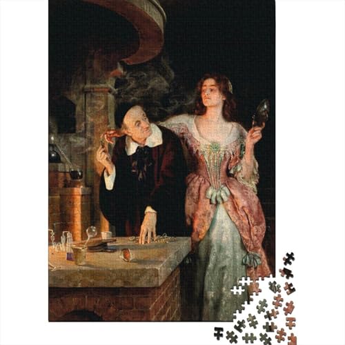 John Maler Collier Holz Puzzle 1000 Teile, Weltberühmte Gemälde Puzzles, Lernspiel Herausforderung Spielzeug Museums Puzzle, Übung Für Den Geist, Ölmalerei Puzzlespiel 1000 Pcs von XCOFG