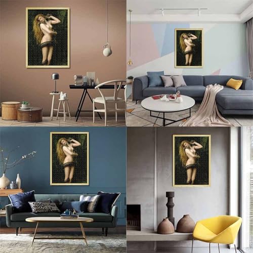 John Maler Collier Puzzle 1000 Teile, Kunst Puzzles Für Erwachsene, Lustige Museums Puzzlespiel Anspruchsvoll, Weltberühmte Gemälde Impossible Puzzles, Ideal Als Wandbild von XCOFG