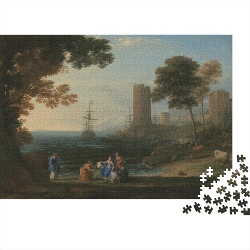 Kunst Claude Lorrain Puzzle 1000 Teile, Museums Puzzles Für Erwachsene, Geschicklichkeitsspiel Für Die Ganze Familie, Übung Für Den Geist, Ideal Als Wandbild von XCOFG