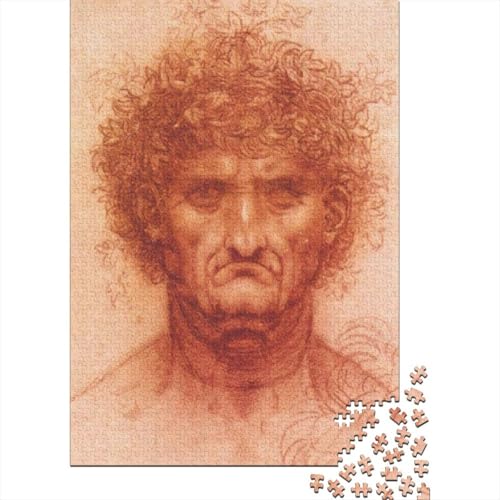 Leonardo Da Vinci Kunst Puzzle 1000 Teile Erwachsene, Lustige Skizze Puzzles Geschenk-Idee Für Geburtstag, Weihnachten, Halloween Und Valentinstag Leonardo Da Vinci Kunst Puzzle 1000 Teile Erwachsene, Lustige Skizze Puzzles Geschenk-Idee Für Geburtstag, Weihnachten, Halloween Und Valentinstag von XCOFG
