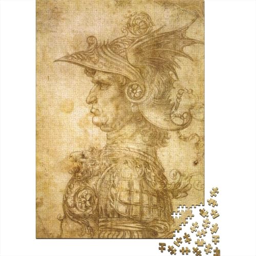 Leonardo Da Vinci Puzzles 1000 Teile Für Erwachsene, Kunst Impossible Puzzle, Farbenfrohes Legespiel Skizze Puzzlespiel, Geschicklichkeitsspiel Für Die Ganze Familie von XCOFG