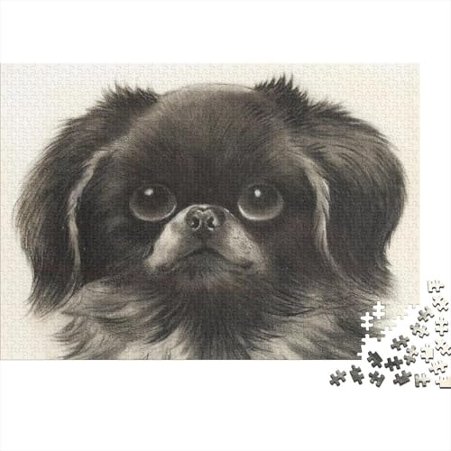 Louis Wain Puzzle, Dog Holzpuzzle, Skizze Puzzles 1000 Teile, Kunst Puzzlespiel, Gehirntraining Spielzeug Für Kinder, Impossible Puzzles von XCOFG