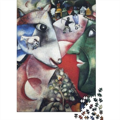 Marc Chagall Holz Ölmalerei Puzzle, 1000-Teilige Museums Puzzles, Geschicklichkeitsspiel, Für Erwachsene Kunst Puzzlespiel Piele Spielzeug Geschenk Marc Chagall Holz Ölmalerei Puzzle, 1000-Teilige Museums Puzzles, Geschicklichkeitsspiel, Für Erwachsene Kunst Puzzlespiel Piele Spielzeug Geschenk von XCOFG