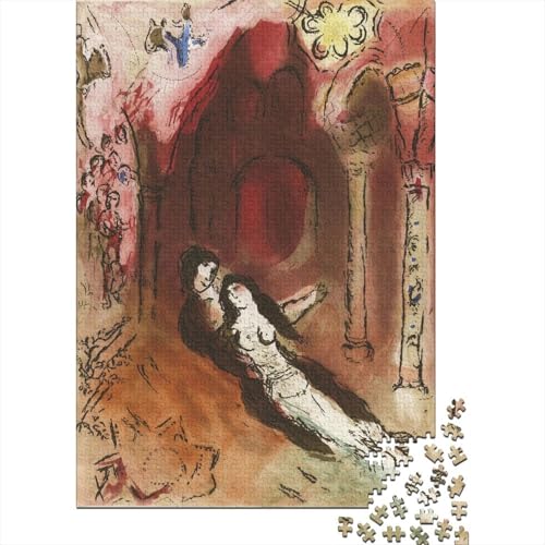 Marc Chagall Holz Puzzle 1000 Teile, Museums Puzzles, Lernspiel Herausforderung Spielzeug Ölmalerei Puzzle, Übung Für Den Geist, Kunst Puzzlespiel 1000 Pcs von XCOFG