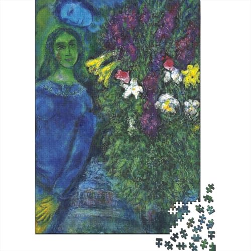 Marc Chagall Kunst Puzzle 1000 Teile Erwachsene, Lustige Ölmalerei Puzzles Geschenk-Idee Für Geburtstag, Weihnachten, Halloween Und Valentinstag von XCOFG