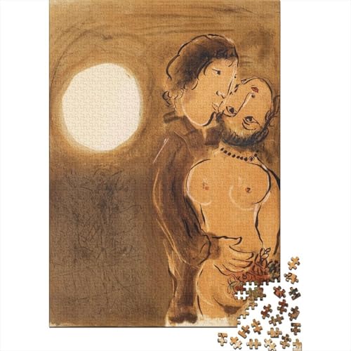Marc Chagall Puzzle, Kunst Holzpuzzle, Museums Puzzles 1000 Teile, Ölmalerei Puzzlespiel, Gehirntraining Spielzeug Für Kinder, Impossible Puzzles von XCOFG
