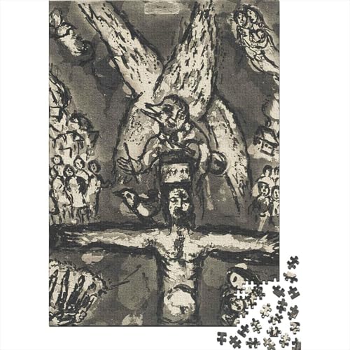 Marc Chagall Puzzle, Kunst Holzpuzzle, Skizze Puzzles 1000 Teile, Museums Puzzlespiel, Gehirntraining Spielzeug Für Kinder, Impossible Puzzles von XCOFG