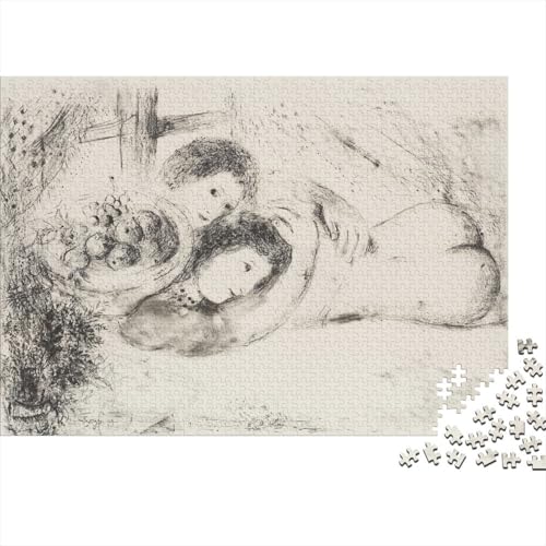 Marc Chagall Puzzles 1000 Teile Für Erwachsene, Museums Impossible Puzzle, Farbenfrohes Legespiel Skizze Puzzlespiel, Geschicklichkeitsspiel Für Die Ganze Familie Marc Chagall Puzzles 1000 Teile Für Erwachsene, Museums Impossible Puzzle, Farbenfrohes Legespiel Skizze Puzzlespiel, Geschicklichkeitsspiel Für Die Ganze Familie von XCOFG