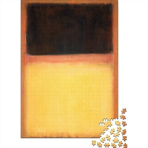 Mark Rothko Holz Puzzle 1000 Teile Für Erwachsene, Kunst Impossible Puzzles, Farbenfrohes Legespiel, Geschicklichkeitsspiel Für Die Ganze Familie, Weltberühmte Gemälde Puzzle Mark Rothko Holz Puzzle 1000 Teile Für Erwachsene, Kunst Impossible Puzzles, Farbenfrohes Legespiel, Geschicklichkeitsspiel Für Die Ganze Familie, Weltberühmte Gemälde Puzzle von XCOFG